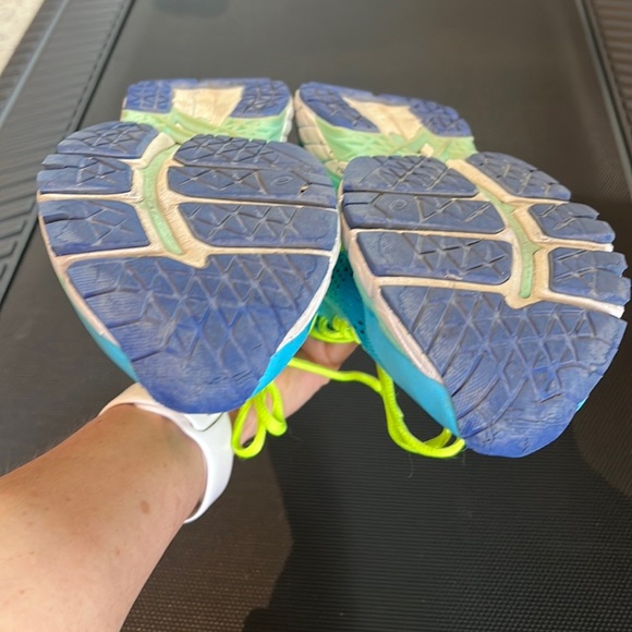 ASICS Gel Kayano 22 Running Shoe Blue Yellow Size 9 - Picture 3 of 10